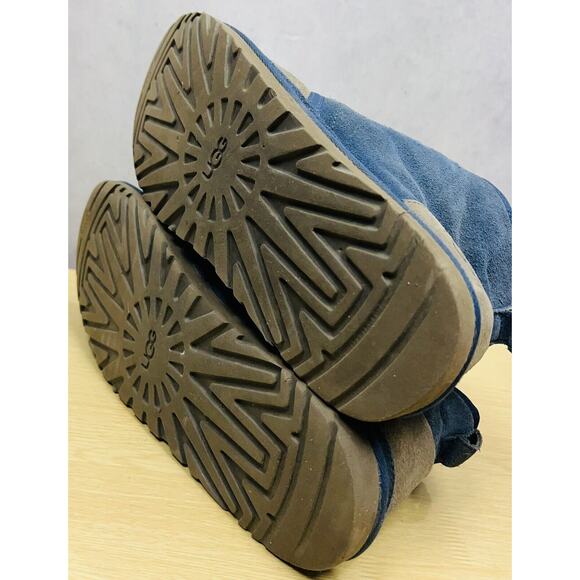 UGG Mens Neumel Boot Gray/Blue Suede Size 11 Authentic Original 3236 - Picture 5 of 9